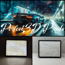 Load image into Gallery viewer, Perfect3d Lamborghini Aventador Light Up Lithophane Wall Art Picture