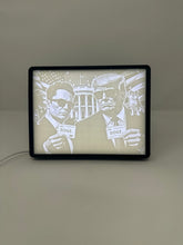 Load image into Gallery viewer, Perfect3d Prints Trump &amp; Elon DOGE Light Up Lithophane Wall Art Picture