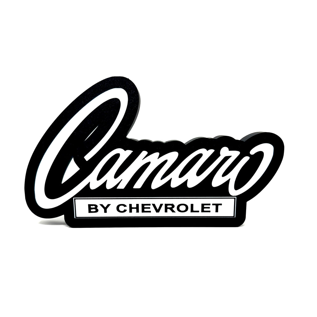Camaro by Chevrolet Old School Badge 3D Sign