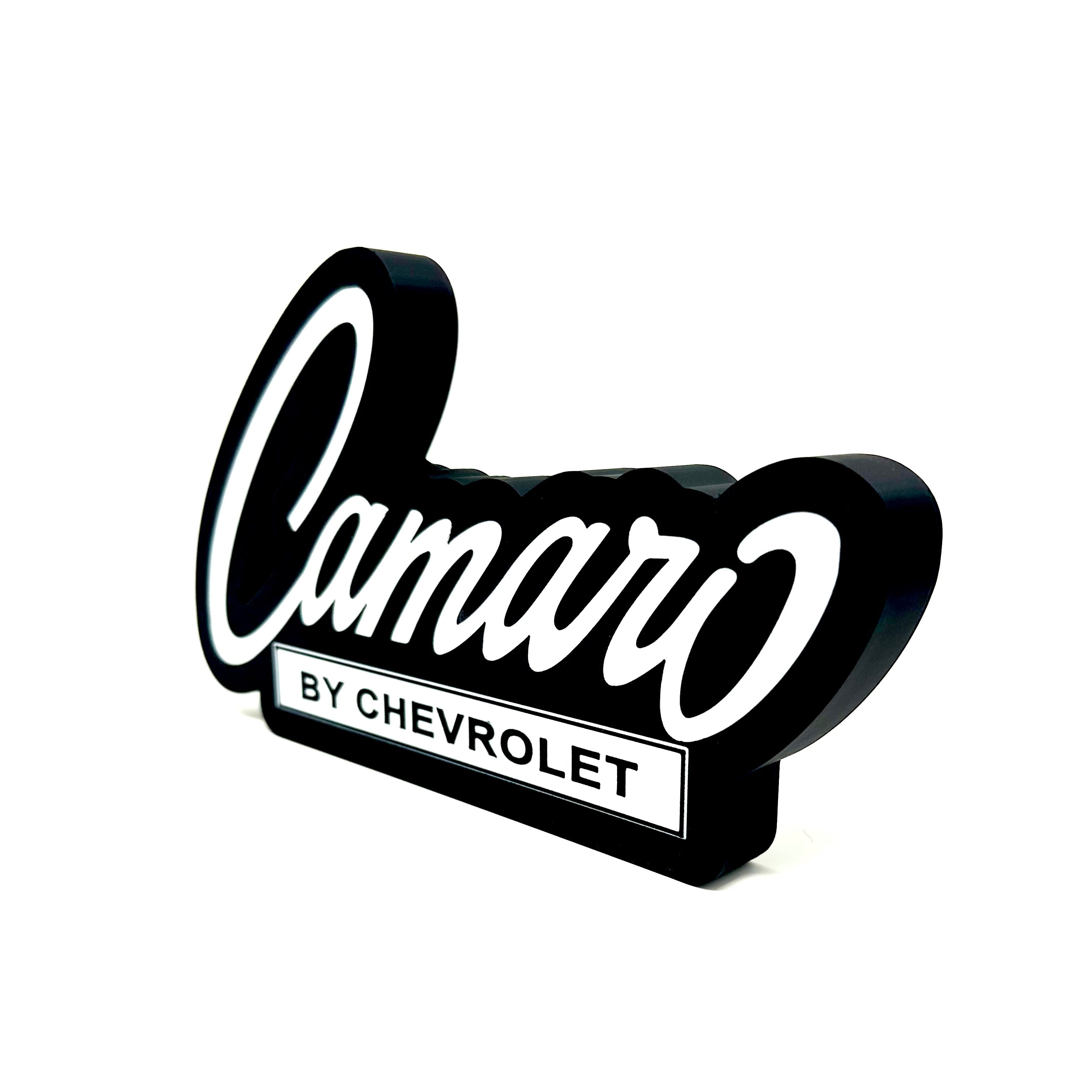 Camaro by Chevrolet Old School Badge 3D Sign