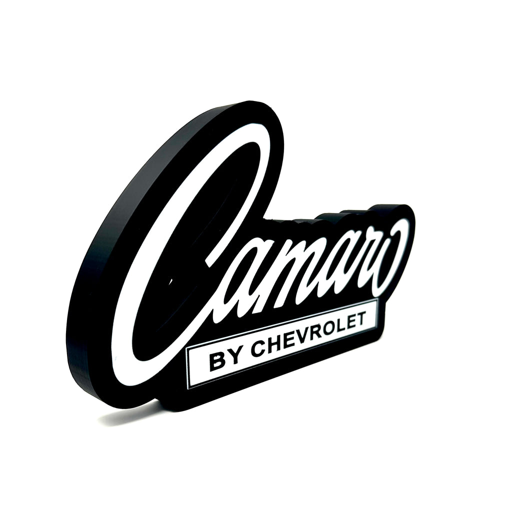 Camaro by Chevrolet Old School Badge 3D Sign