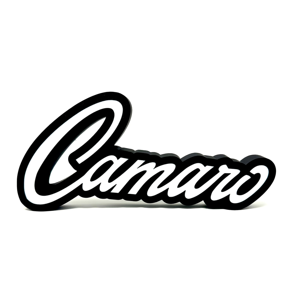Camaro Old School Emblem 3D Sign