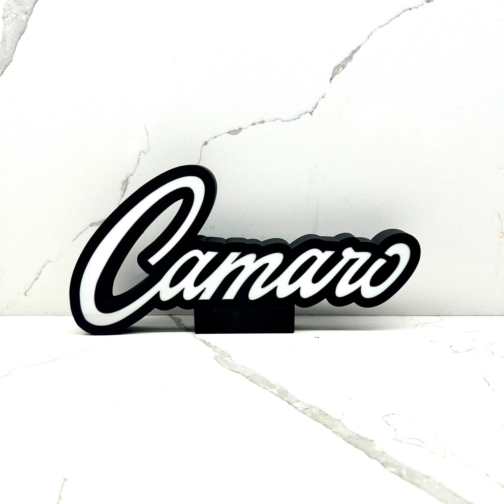 Camaro Old School Emblem 3D Sign