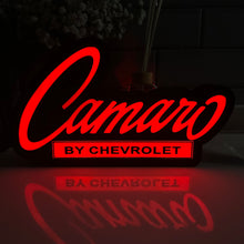 Load image into Gallery viewer, Chevy Camaro Emblem LED Light Up Sign