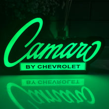 Load image into Gallery viewer, Chevy Camaro Emblem LED Light Up Sign