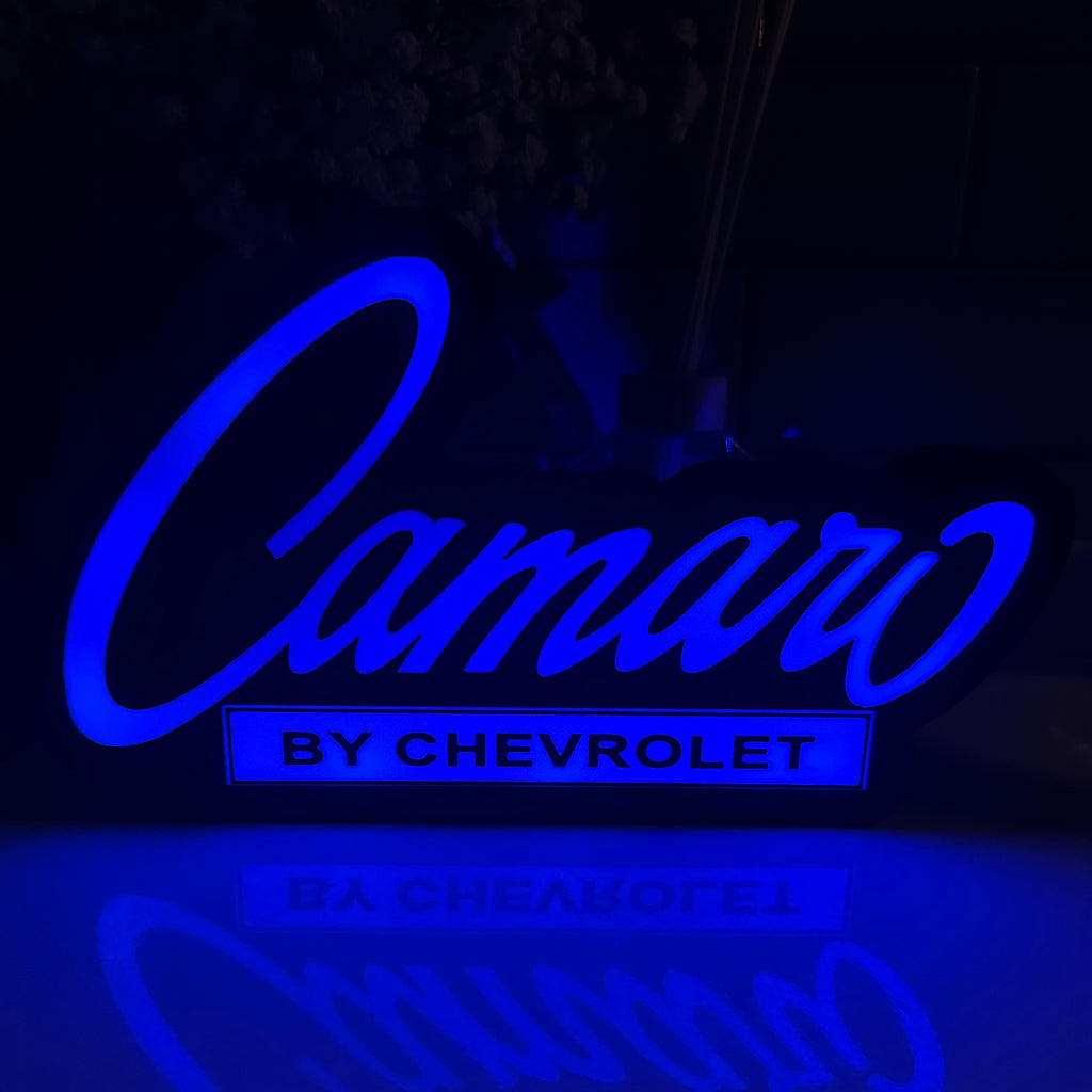 Chevy Camaro Emblem LED Light Up Sign