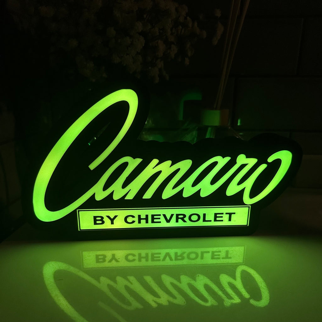 Chevy Camaro Emblem LED Light Up Sign