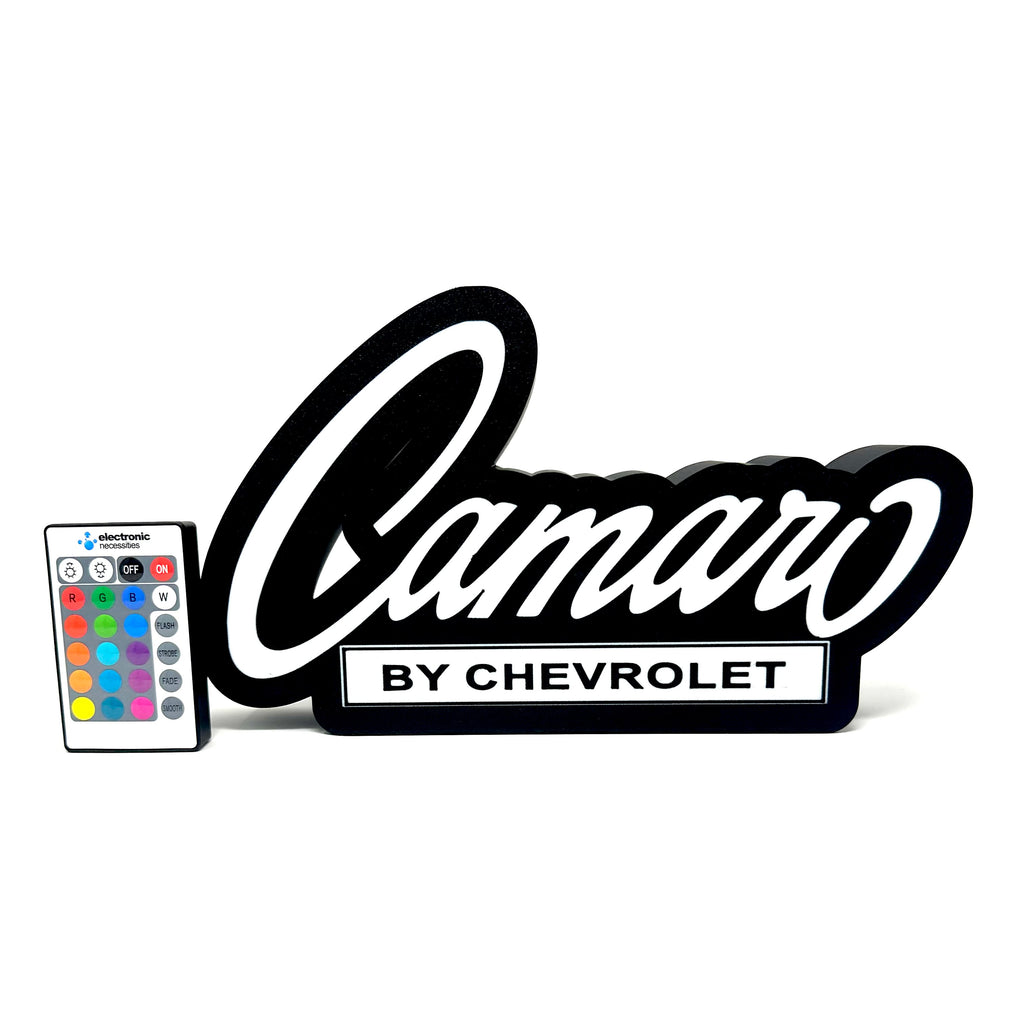 Chevy Camaro Emblem LED Light Up Sign