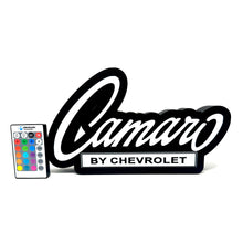 Load image into Gallery viewer, Chevy Camaro Emblem LED Light Up Sign