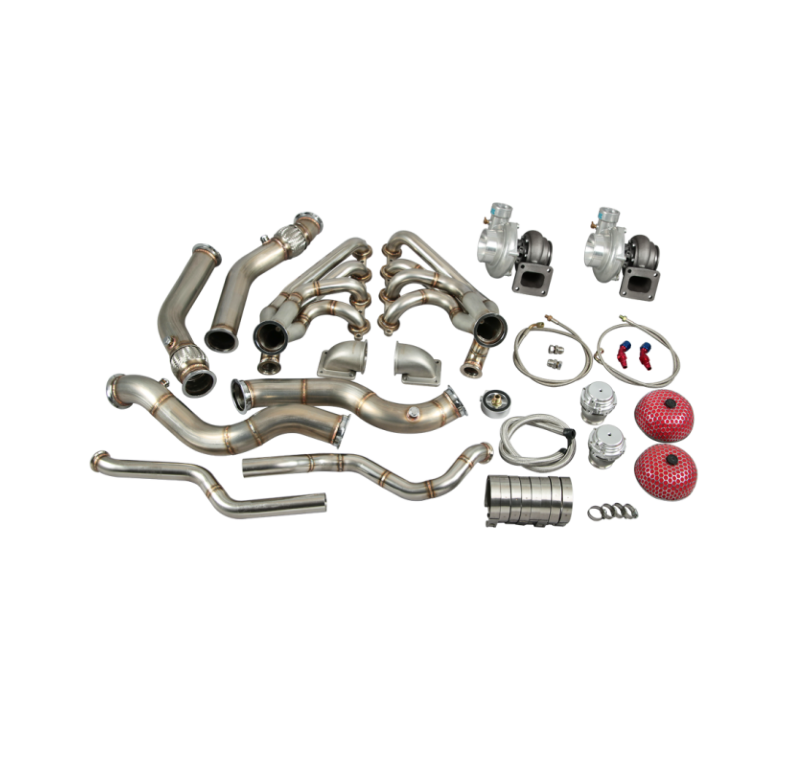 CX Racing 1967-1969 Camaro LS Twin Turbo GT35 Hot Side Kit