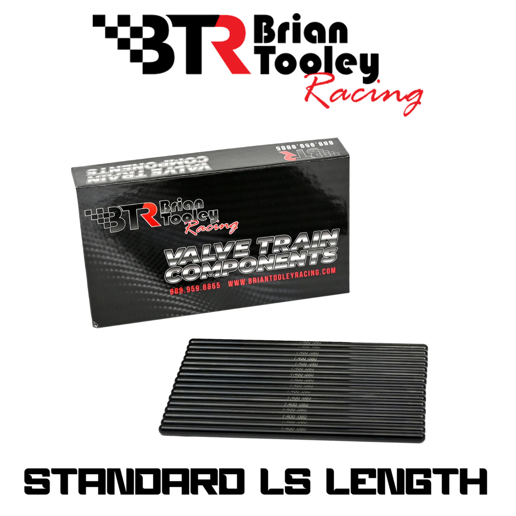 Brian Tooley Racing Chromoly 5/16" 7.400" Hardened Pushrod Set LS STANDARD SIZE