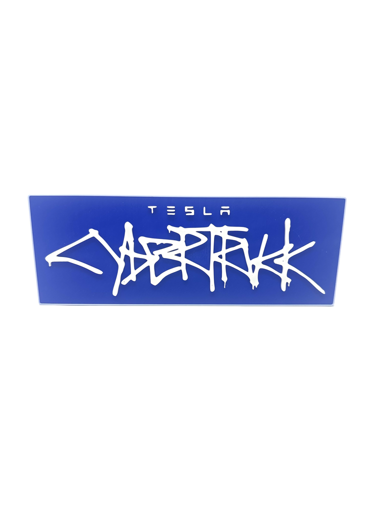 Tesla Cyber Truck Logo Wall Decor Art