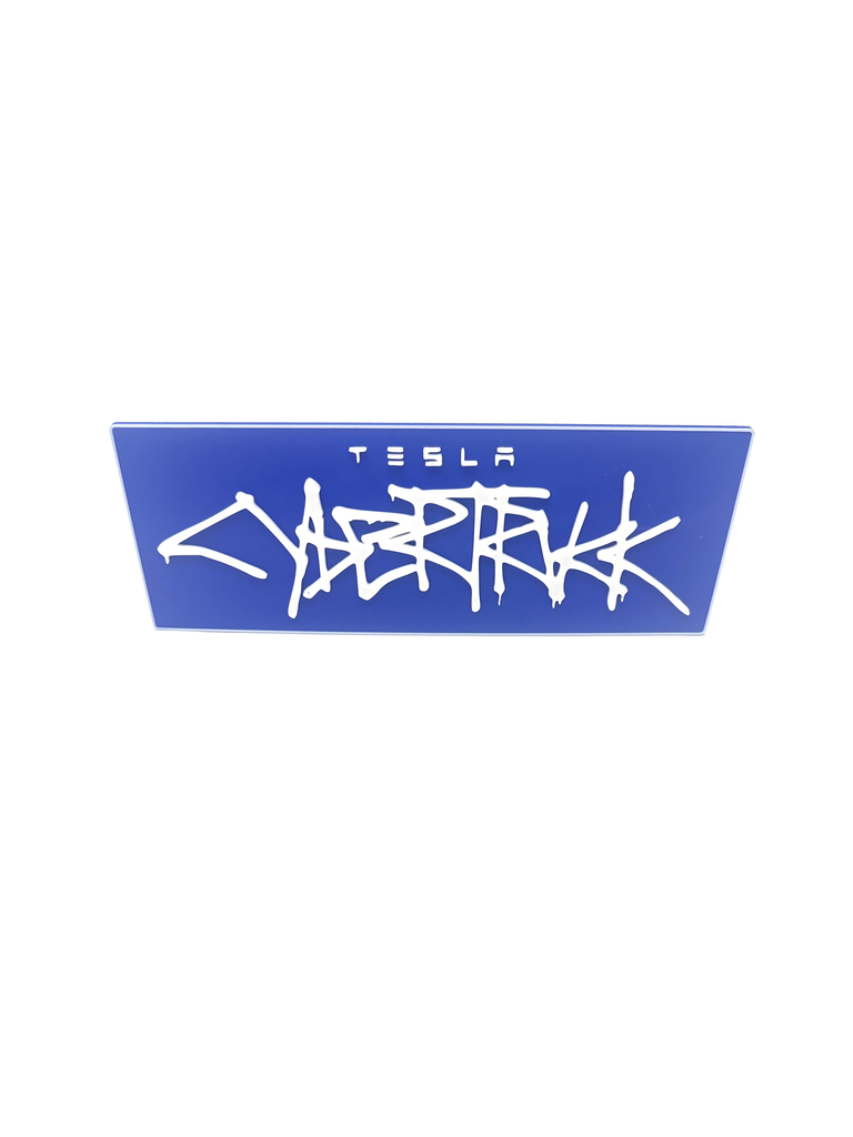 Tesla Cyber Truck Logo Wall Decor Art