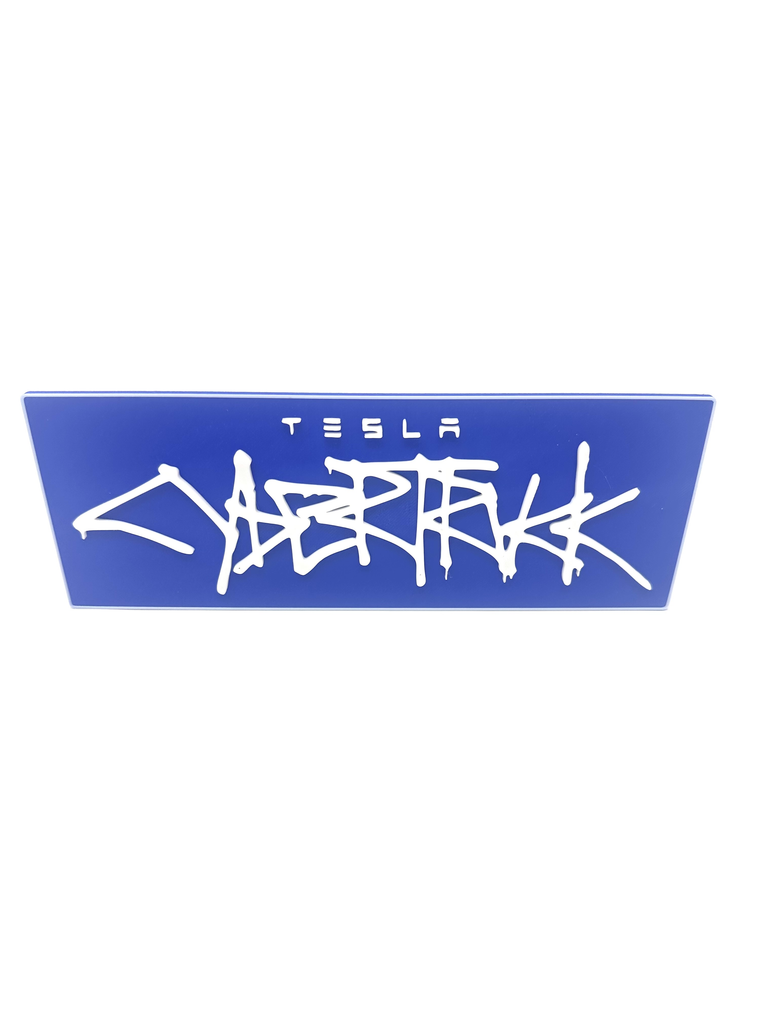 Tesla Cyber Truck Logo Wall Decor Art