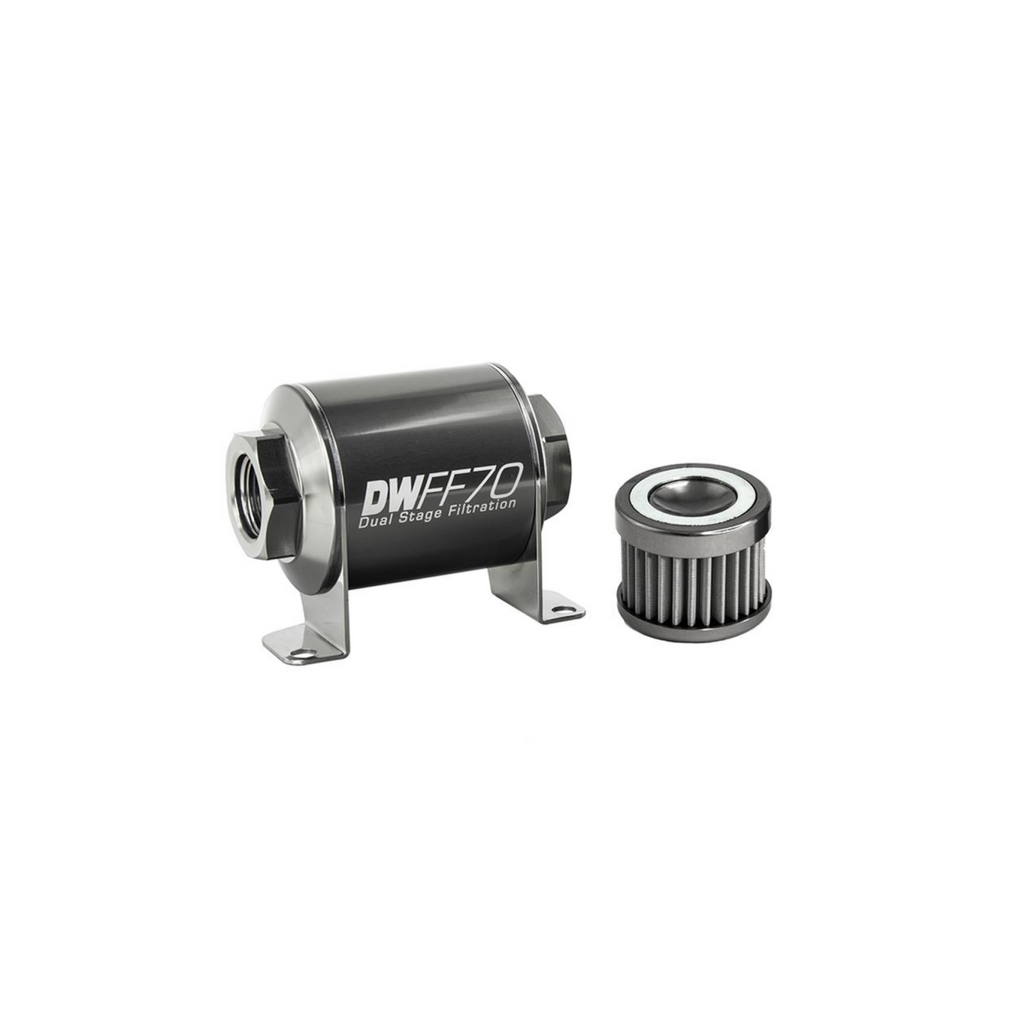 DeatschWerks 40 Micron In Line Fuel Filter 70mm