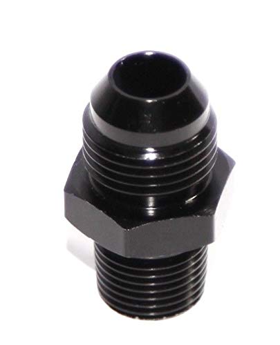 BTR AN Adapter Fitting -10AN TO 3/8" NPT Black