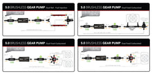 Cargar imagen en el visor de la galería, Bomba de combustible externa con engranaje sin escobillas Aeromotive 5.0, cuerpo exclusivo