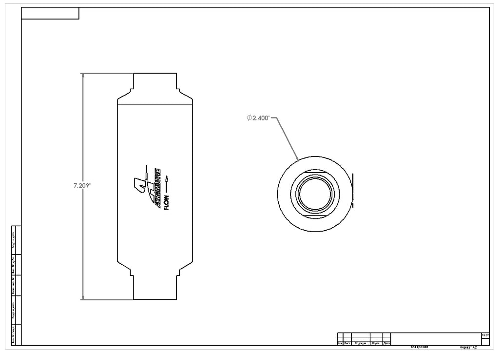 Aeromotive 40 Micron Pro Series In Line Fuel Filter -12an