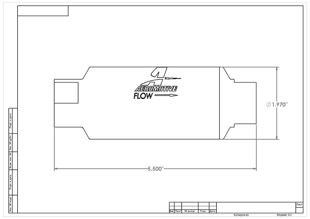 Aeromotive 40 Micron In Line Fuel Filter