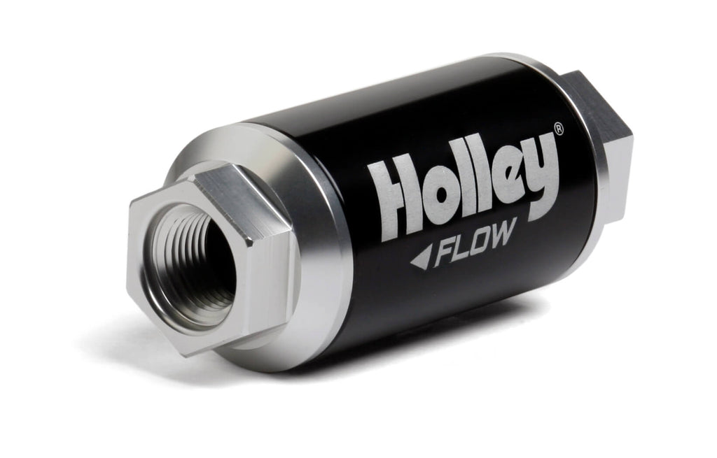 Holley 10 Micron 100 GPH Billet Fuel Filter 3/8" NPT