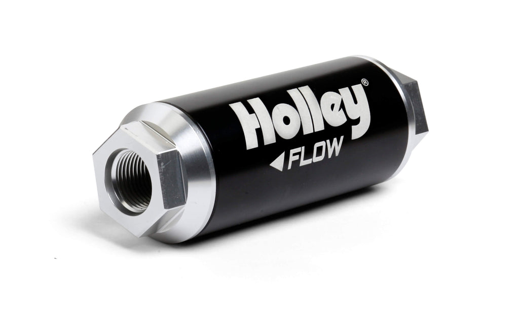 Holley 10 Micron 260 GPH Billet Fuel Filter -12an