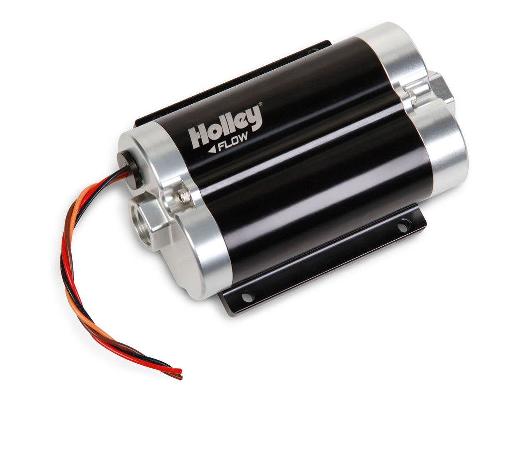 Holley 130 GPH Dominator In Line Billet Fuel Pump Single Inlet