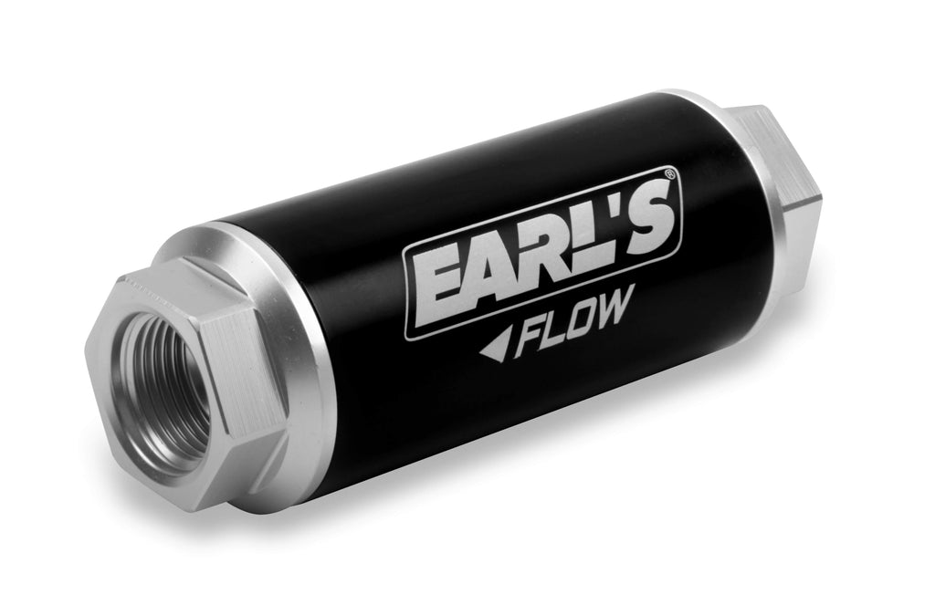 Earls 100 Micron 260 GPH Billet Fuel Filter -12an