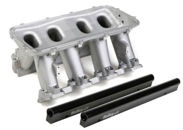 Holley LS1 LS2 Hi-Ram EFI Lower Manifold Satin