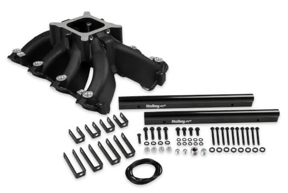 Holley LS1 LS2 Single Palne 4150 Split Design Race EFI Intake Manifold Black