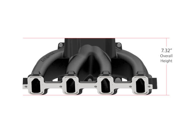 Holley LS1 LS2 Single Palne 4150 Split Design Race EFI Intake Manifold Black