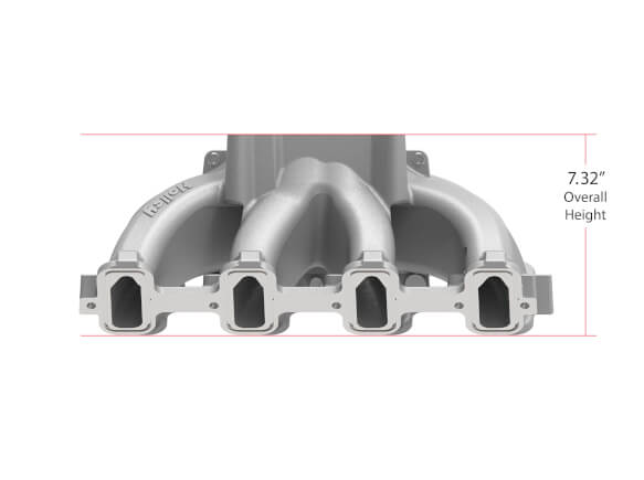 Holley LS1 LS2 Single Palne 4150 Split Design Race Carbureted Intake Manifold Satin