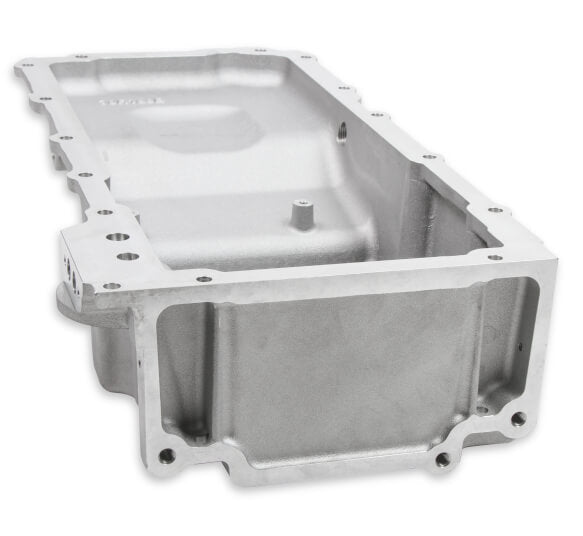 Holley LS Retro Fit Oil Pan Additional Front Clearance With Turbo Drain Satin