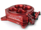 Cuerpo de acelerador Fast 4 Barrel 4150 Billet LS EFI rojo 