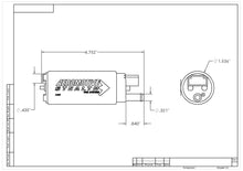 Cargar imagen en el visor de la galería, Entrada descentrada de la bomba de combustible en el tanque Aeromotive Stealth de 340 lph