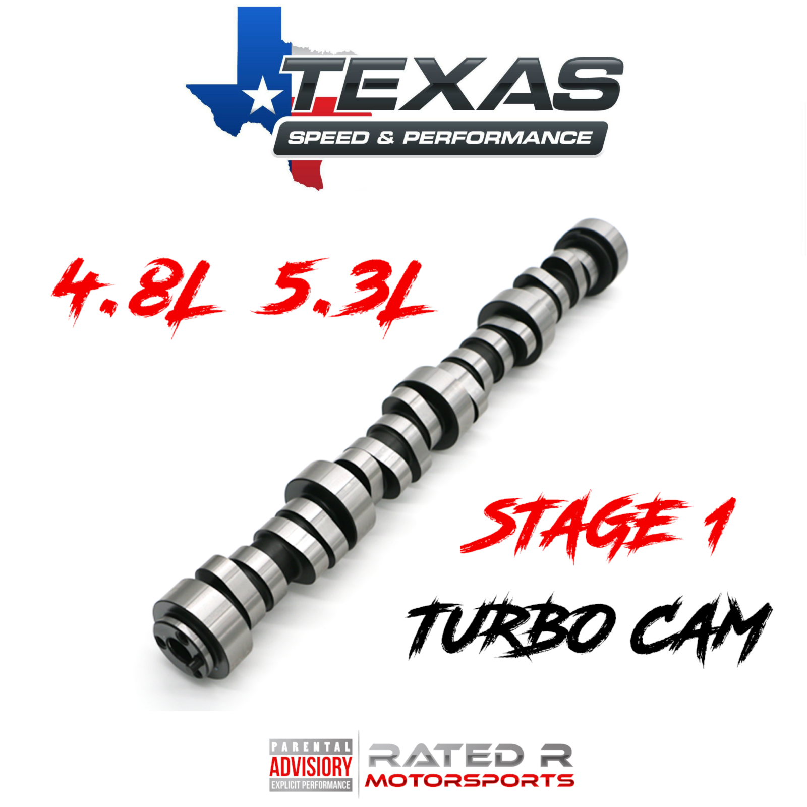 Texas Speed 4.8L 5.3L Gen 3 & Gen 4 LS Truck Turbo Stage 1 Camshaft