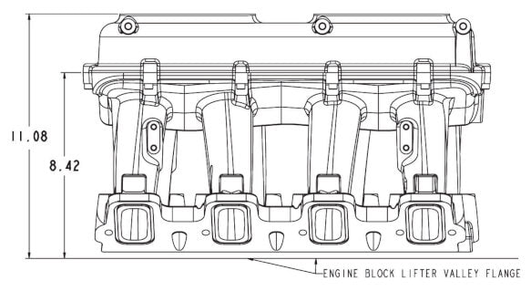 Holley LS3 Hi-Ram 2 x 4150 EFI Intake Manifold Satin