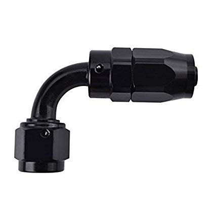 BTR AN Fitting 90° -4AN Hose End Black