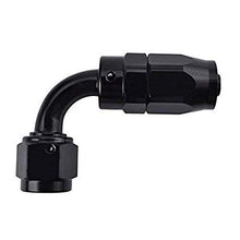 Load image into Gallery viewer, BTR AN Fitting 90° -4AN Hose End Black