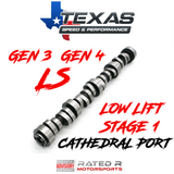 Texas Speed GM LS Truck Low Lift Cathedral Port Stage 1 Camshaft
