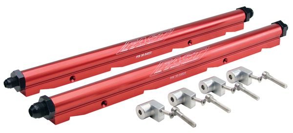 Fast Billet Fuel Rail Kit for LSx 92mm Intake Manifold Red