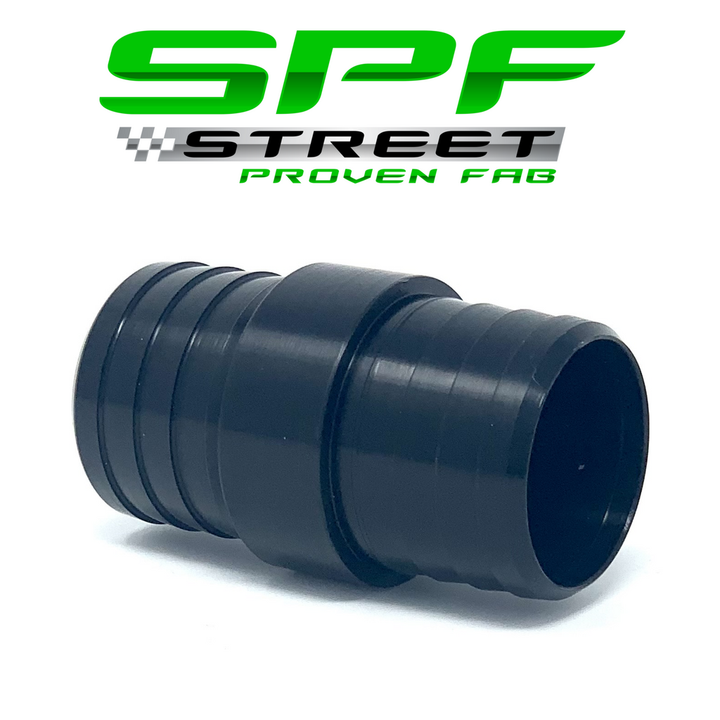 Street Proven Fab Radiator Hose Adapter 1 1/4" to 1 1/4" NO PORT BLACK