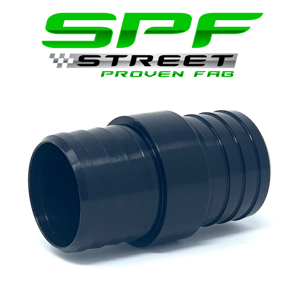 Street Proven Fab Radiator Hose Adapter 1 1/4" to 1 1/4" NO PORT BLACK