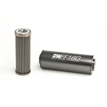 Load image into Gallery viewer, DeatschWerks 100 Micron In Line Fuel Filter 160mm