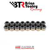 BTR LS Black Valve Stem Seals For Valve Springs Set of 16