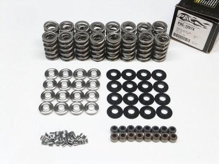 Kit de resortes de válvula y retenedores de titanio Tick Performance LS .700" Lift Pac 1207x