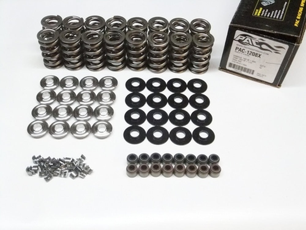 Kit de resortes de válvula y retenedores de titanio Tick Performance LS .750" Lift Pac 1208x