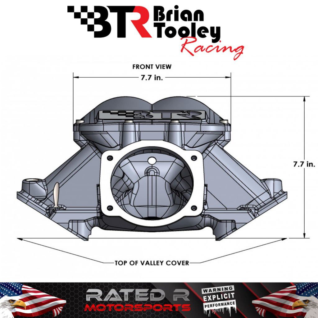 BTR LS1 LS2 Equalizer 1 EFI LS Cathedral Port Intake Manifold Satin