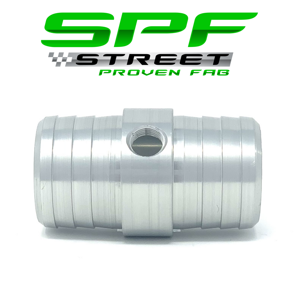 Street Proven Fab Radiator Hose Adapter 1 1/4" to 1 1/4" With 1/8" NPT Port NATURAL