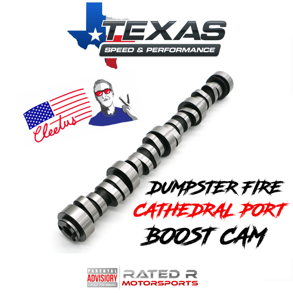 Texas Speed Cleetus McFarland Dumpster Fire Cathedral Port Turbo Camshaft