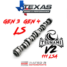 Load image into Gallery viewer, Texas Speed GM Gen 3 Gen 4 LS Tsunami V2 Camshaft 111 LSA